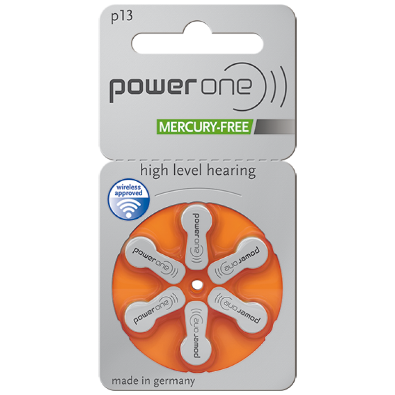 Power One Mercury Free Batteries size 13 