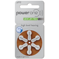 Power One Mercury Free Batteries size 312 